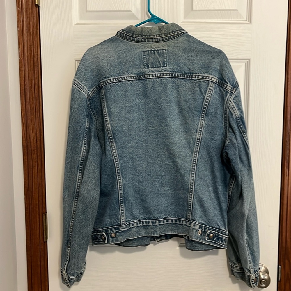 Levi’s Silver Tab Trucker Jacket - Vintage Denim Jean Jacket - Men’s size Large - Picture 2 of 16